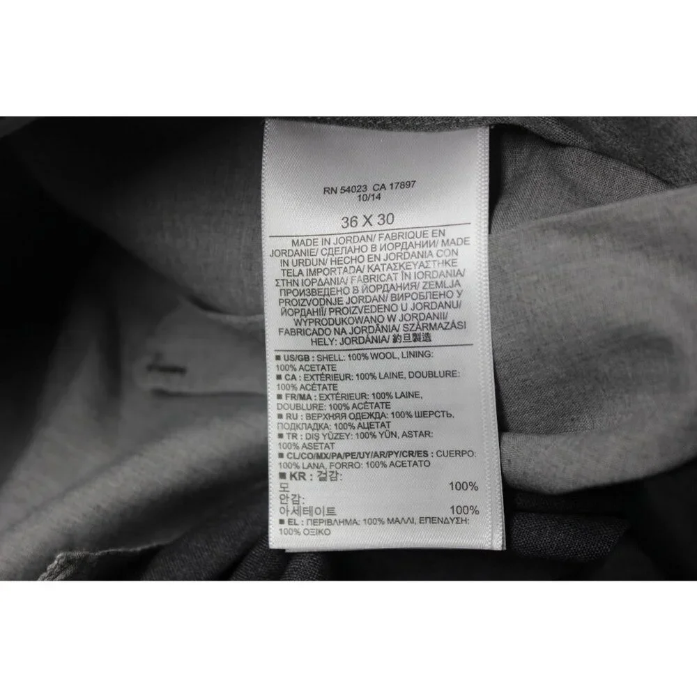 Banana Republic men's classic fit straight leg tailored wool dress pants 36‎